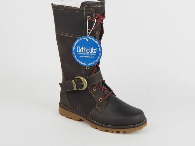 GIRLS TIMBERLAND EK Asphalt Trail Bethel 5874R Dark Brown Leather