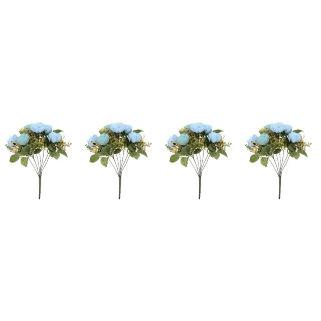4pcs kreativer Blumenstrauß Schmuck DIY Künstliche Pfingstrosen Bouquet Orament