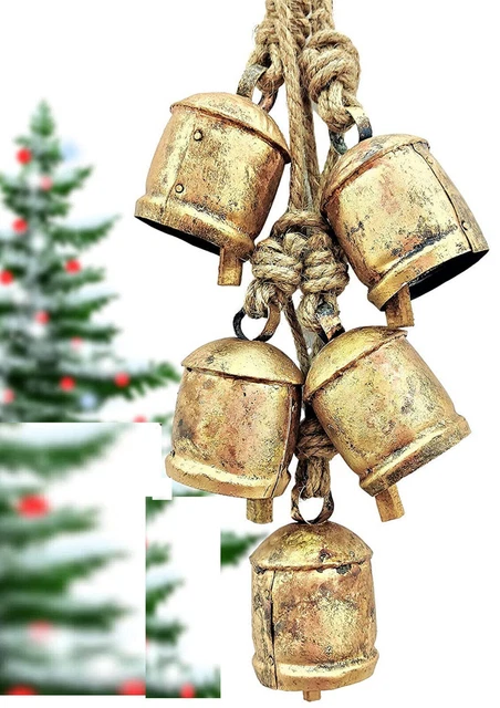 Indian traditional Round Cow Wall Hanging Bells On Rope