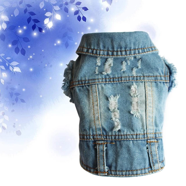 Vestiti per cani cowboy cane nuovo gilet in denim prodotti per cani di piccola taglia cuccioli