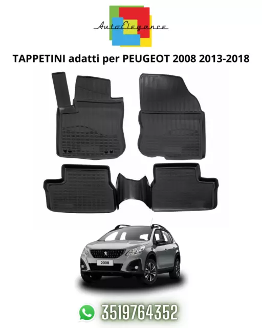 Tapis, Tapis De Voiture En Caoutchouc Adaptés Pour Peugeot 2008 2013-2018