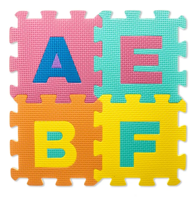 ABC 40pc Soft EVA Foam Baby Children Kids Play Mat Alphabet Number Puzzle Jigsaw