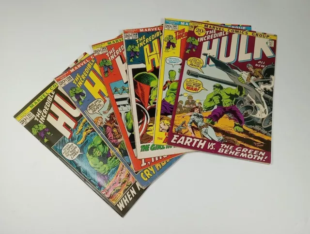 Incredible Hulk #146- 151 Marvel Comics Group Lot Of 6 Books