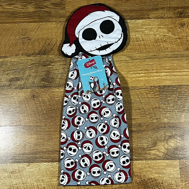 Toalla de mano colgante Jack Skellington Santa Jack Skellington Pesadilla antes de Navidad de Disney