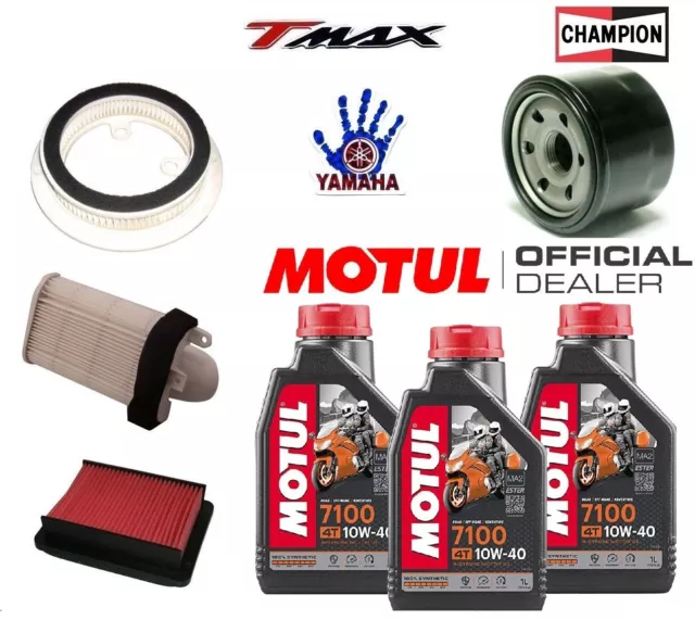 Kit Tagliando T-Max 530 2012 2013 2014 2015 2016 Olio Motul 7100 + Filtri Tmax