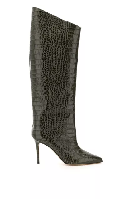 Alexandre Vauthier Alex 90 Croc Embossed Boots