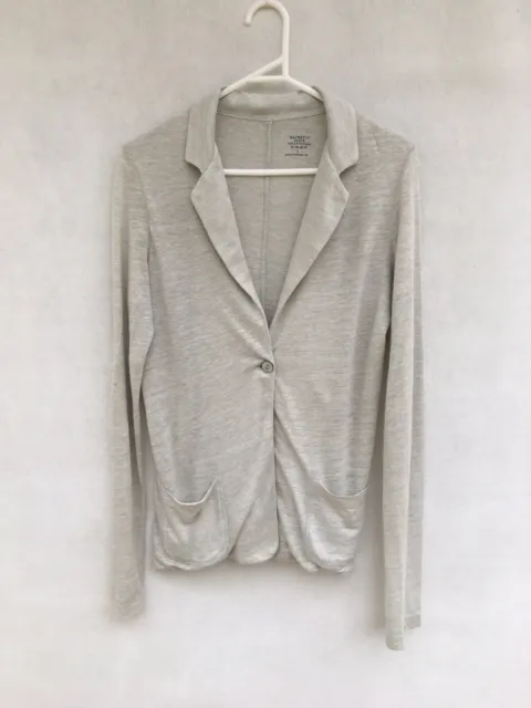 ☘️ Womens Majestic Paris Linen Silk Long Sleeve Knit  Jacket Cardigan Size 1 / 8