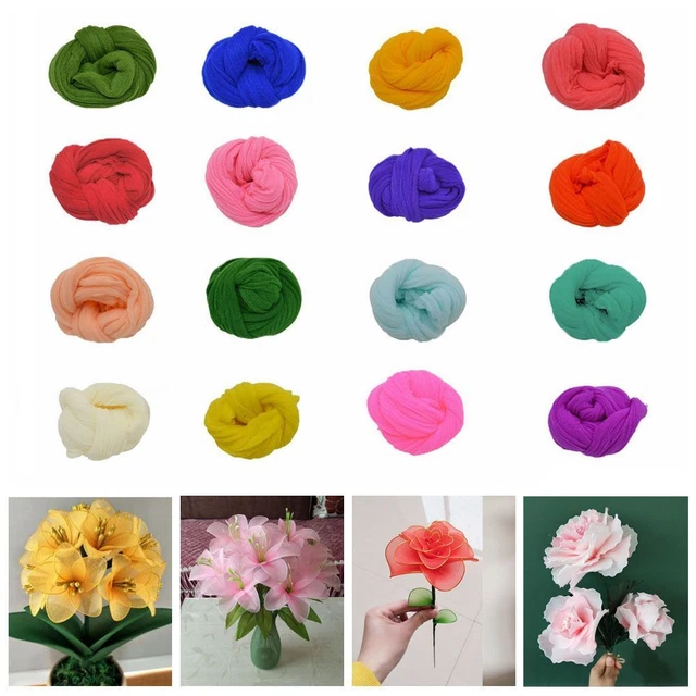 Hecha a mano Corona Tensilio Pantalla de Seda Artificial Flor Accesorio Medias de Nailon