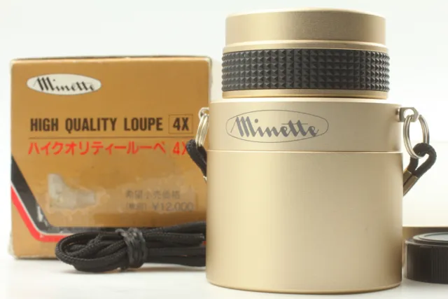 Lupa Minette 4x Lupa de Alta Calidad con Gorra [Top COMO NUEVA *en Caja*] De JAPÓN