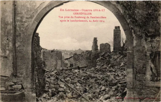 CPA AK Militaire GERBEVILLER - view taken from Faubourg (361927)