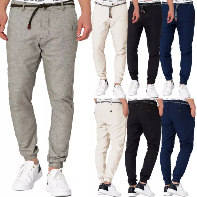 Indicode Stoffhose Leinenhose Leichte Sommer Pants Chino Hose Cargo Jeans Herren