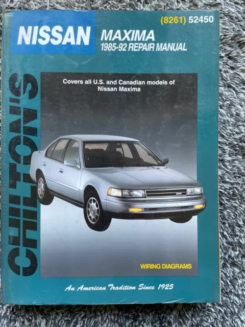 Repair Manual for 1985-1992 Nissan Maxima by Haynes, All Models, US & Canadian