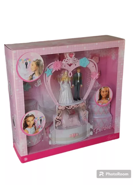 Barbie Gâteau de mariage Figurine Mariés pour pièce montée 2006 Mattel K8585