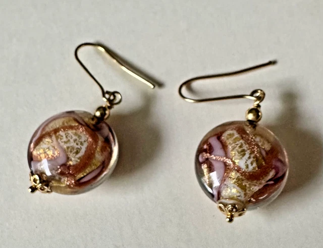 Paire De Boucles D'oreilles En Or 18 Carats Avec Brillants - Occasion, 1,3g, Manque Une Ailette Et Fermoirs Pressions