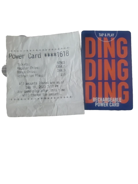 dave and buster power card