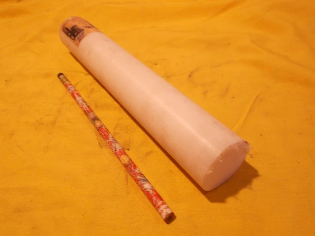 ERTALYTE ROD PET-P machinable white plastic round bar 1-1/2" OD x 9-1/4" LONG