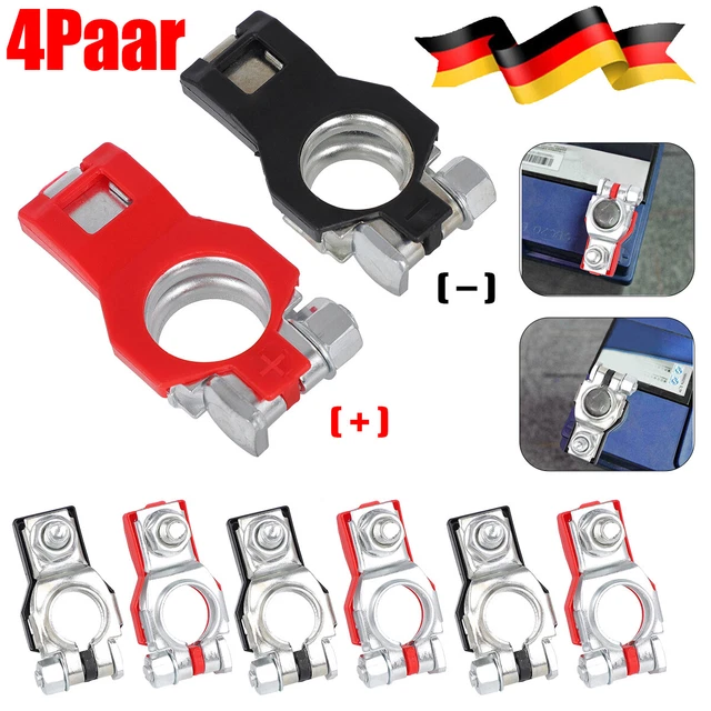 Batterieklemmen Aus Messing 12V - Polklemmen Für Auto, LKW & Motorrad Mit M8 Schrauben