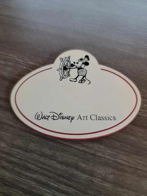 DISNEY CAST MEMBER Badge Walt Disney Art Classics Last Available BLANK