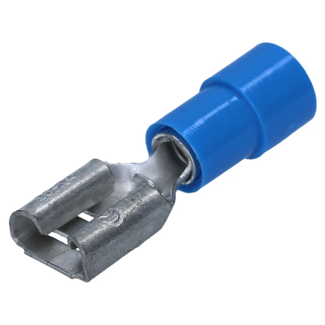 100 Stück Kalitec Flachstecker 4,8mm X 0,8mm – 0,5-1,5mm², Rot, Teilisoliert