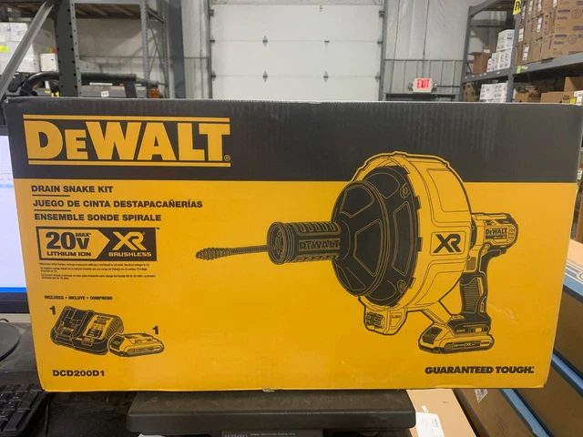 Dewalt dcd200b 20v online max xr drain snake