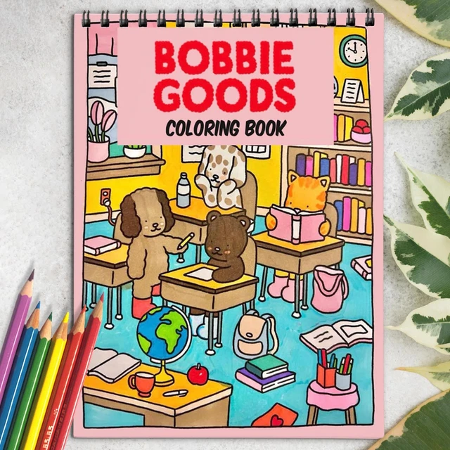 BOBBIE GOODS COLORING BOOK: Pages Of Characters for Children Kids Girls