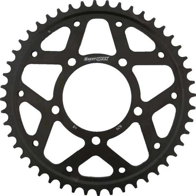 Supersprox Rear Steel Sprocket 48T Black RFE-829-48-BLK
