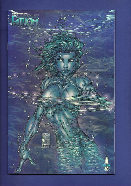 Fathom #9 Holofoil Variant 1999 Untouched Michael Turner Image Top Cow Aspen Nm+