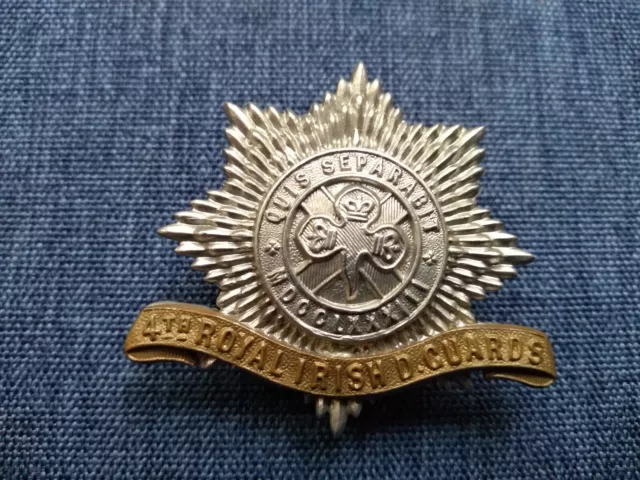 #081 – VICTORIAN 4th ROYAL IRISH DRAGOON GUARDS CAP BADGE