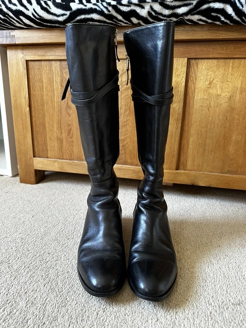 LK BENNETT LEATHER Black Brianna Knee High Boots UK 8 41 BNWT RRP 425 125.00 PicClick UK