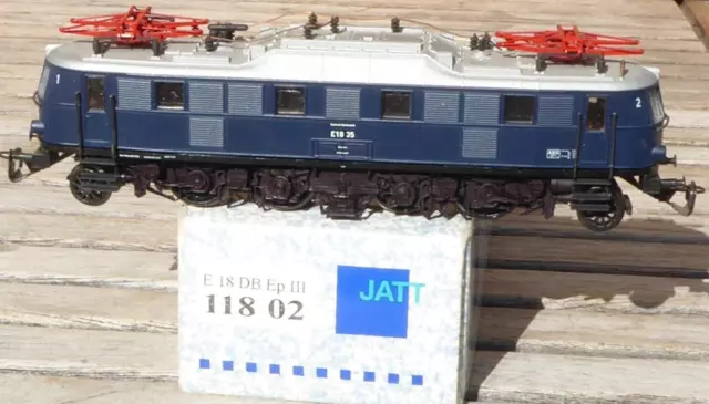 Tillig/Jatt 11802 locomotiva elettrica E 18 35 delle ferrovie dello Stato 3 modello da collezione con luce IMBALLO ORIGINALE 2