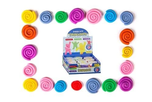 Springknete 10 er Pack für Kinder Spring Knete Bunt Kinderknete Basteln Schule