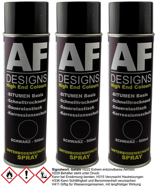 Protezione Pavimento Spray Nero Bitume 3x Sigillante Car Bra