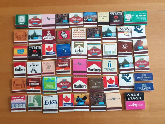 Collection vintage d'allumettes : boîtes des années 60 à 80, 2