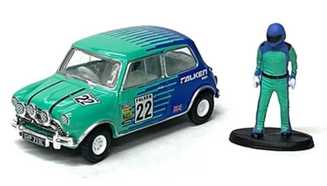 AUSTIN Mini Cooper S 1275 MkI - 1967 - FALKEN - Greenlight 1:64