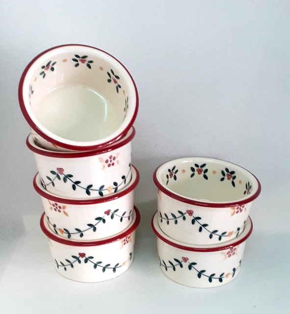 Lot De Tasses à Café Et Ramequins - Blanc, Idéal Pour Le Petit Déjeuner Ou Dessert