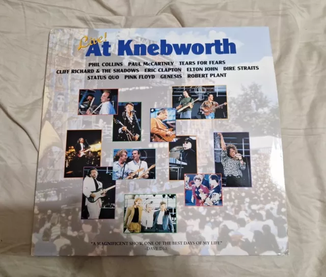 Live At Knebworth Laserdisc Movie Paul McCartney Phil Collins Rock & Roll Rare