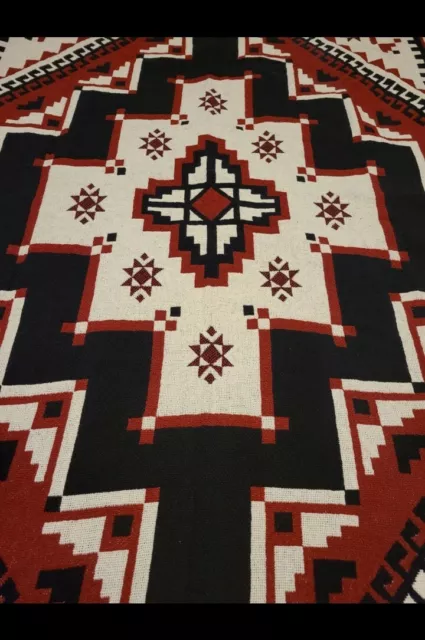 Gloria Vanderbilt 100 % algodón tejido afgano diseño suroeste 50X68