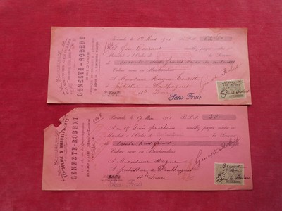 Mandat 1897  ! Breton & Gabian Vins & Spiritueux NIMES 