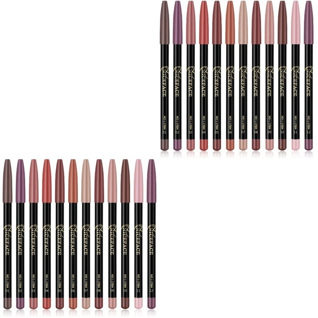 FRCOLOR 36 Stück Wasserfeste Lipliner Stifte Set – Langhaltende Lippenkonturenstifte In Verschiedenen Farben