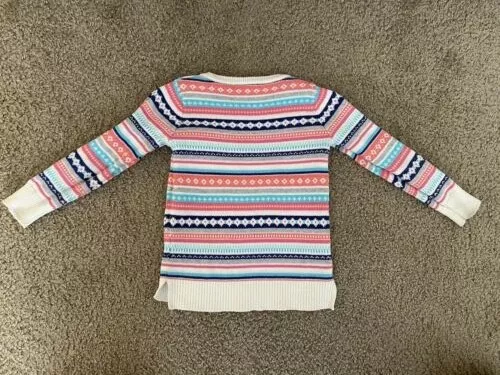 Set ragazze Gymboree: maglione e gonna jacquard 100 cotone multicolore taglia 4 2