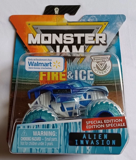 MONSTER JAM FIRE & Ice Alien Invasion Special Edition Walmart