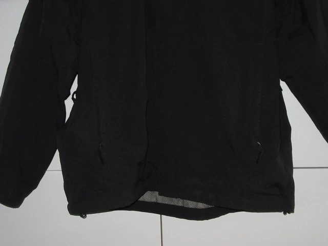 Men THE NORTH FACE HyVent Sz L Black Lightweight Hooded Zip Jacket Mesh Lining 4