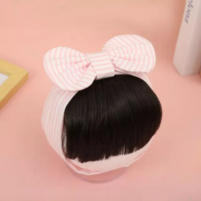 Neat Bang Hair Accessories Princess Wig Headband Baby Bowknot Headband Wig