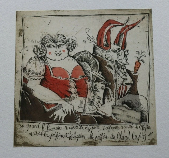 Aurore boréale, 1989, Monir, Islam Monirul, gravure originale signée