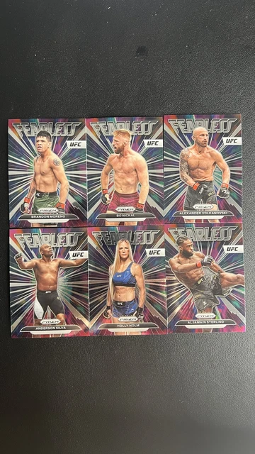 2021 Panini Prizm UFC Lot Card*6 RC Fearless Bo Nickal Holly Holm Anderson Silva