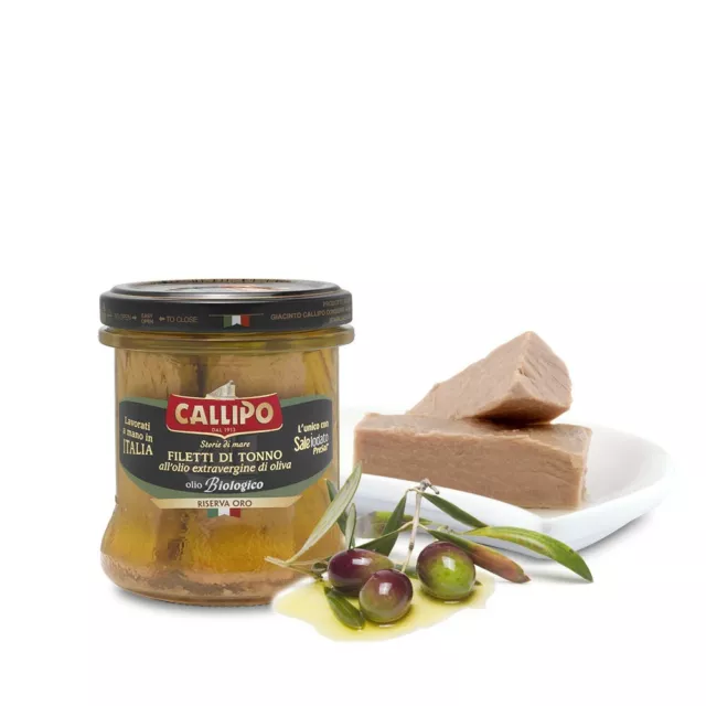 Filetti Di Tonno All'olio Di Oliva  Biologico  -Callipo -Gr. 150