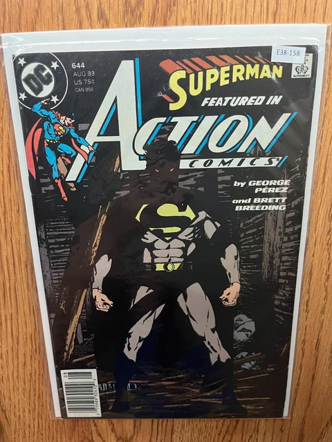 Action Comics vol.1 #644 1989 Newsstand High Grade 8.5 DC Comic Book E38-158