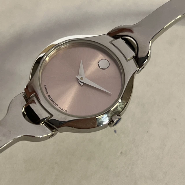Quadrante donna Movado acciaio inox rosa 84 A1 1840 usato batteria nuova