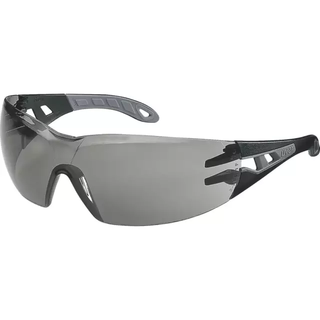 Uvex Pheos Sunglare Filter Safety Glasses Black Grey