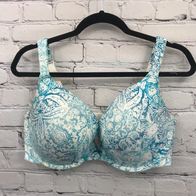 NWT Cacique Bra 44 H Full Coverage - Green Lace Invisible Back Smoother  $67.95